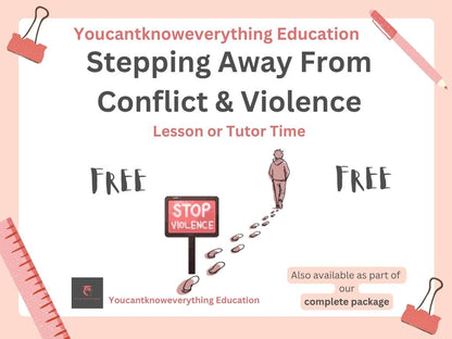 Dealing With Conflict & Violence PSHE Lesson / Tutor Time