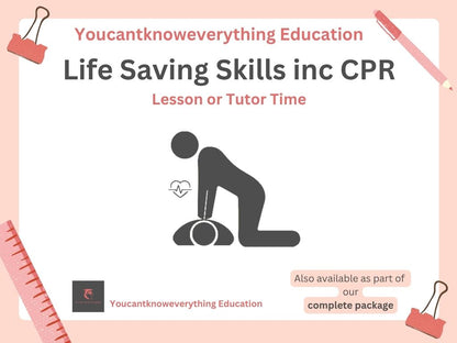 Life saving skills inc CPR PSHE resource for the new 2026 RSHE government guidance in lesson or tutor time format which is ideal for KS3 or KS4.